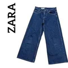 ZARA ザラ ストレートデニム ブルー MEX28