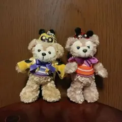 ダッフィーシェリーメイ ぬいぐるみキーホルダー