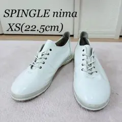 【希少】SPINGLE nima 22.5cm エナメルスニーカー　白色　783