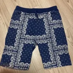 AZUL ネイビー バンダナ柄 ショートパンツ