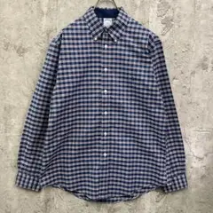 ブルックスブラザーズ　ノンアイロン　REGENT　長袖シャツ　古着　ブルー他　L