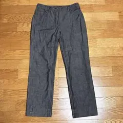 パンツ⭐️ルイヴィトン グレー コットン ロゴプレート 36 フランス製