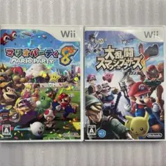 ③ Wii マリオパーティ8＆スマブラX（取説なし）