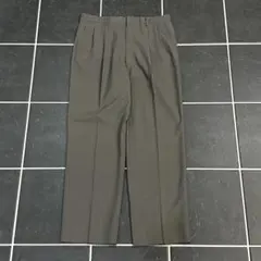 90s vintage 【ウールポリギャバジン　ワイドスラックス 日本製】