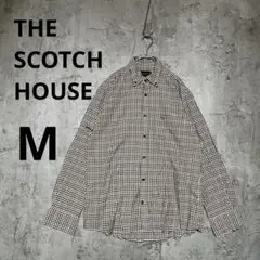 A0553【THE SCOTCH HOUSE 】チェック柄シャツ M