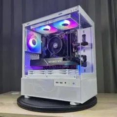 光る 白ゲーミングPC RTX2070 (RTX3060以上) Ryzen5