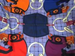 エルメス タッタソール カレ140 カレジェアン カシミヤシルク スカーフ