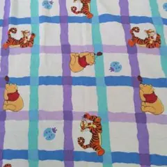 訳あり プーさん シーツ ビンテージ 大判 フルサイズ ディズニー C23