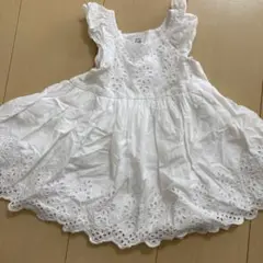 baby GAP 刺繍入りホワイトワンピース