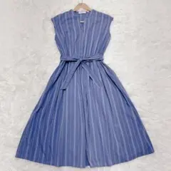 美品♡anysis エニィスィス　スキッパー　シャツワンピース　ストライプ　M