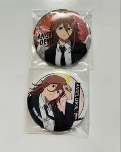 チェンソーマン 天使の悪魔 メタリック缶バッジ 浮遊感