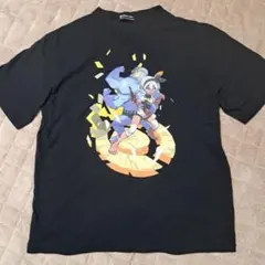ポケモン サイトウ & カイリキー Tシャツ ブラック