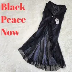 BlackPeaceNow　フリル付き ロングベスト ブラック　ジレ m35867070953_1.jpg?1745593528