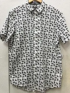 MICHAEL KORS 半袖シャツ XL 白ロゴ 柄