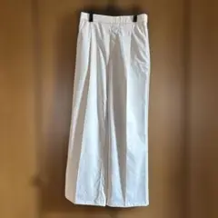無印良品　オフホワイトワイドパンツ　 M