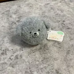 新品未使用 ぶるぶるトイプードル グレーぬいぐるみ　マスコット