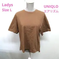 ★UNIQLO　ユニクロ　レディース　エアリズム　半袖カットソー　Tシャツ L