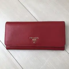 PRADA プラダ 長財布 レッド