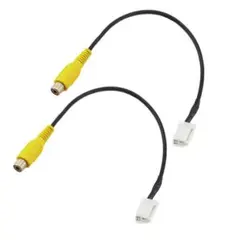 バックカメラ 変換ケーブル RCA 配線 リアカメラ 接続 ケーブル 2個入り