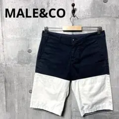 MALE&CO メール&コー メンズ バイカラーショートパンツ M