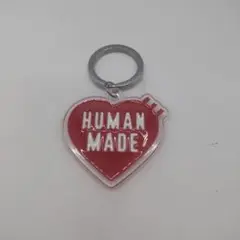 【新品】ヒューマンメイド ハート キーリング レッド アクリル