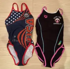 2枚セット　arena 水着セット 競泳　スイミング　タフマーク　水泳　Sサイズ
