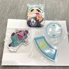忍たま乱太郎　福富しんべヱ　まるかくカンバッジ　アクリルスタンド