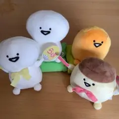 【お文具といっしょ】ぬいぐるみ4点セット✨人気キャラ勢ぞろい♪