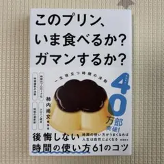 このプリン、いま食べるか？ガマンするか？