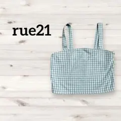 rue21✨緑 チェック柄 キャミソール