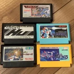 ファミコンソフト　シューティング5本セット　まとめ売り