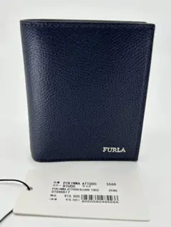 FURLA 二つ折り財布 ネイビー