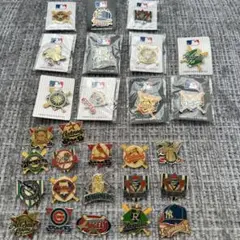 【送料込み】激レア　MLBチームロゴピンバッジセット