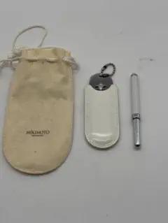 MIKIMOTO リップブラシとミニ鏡セットシルバー