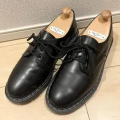 【未使用に近い】ソロヴェアー 3EYEプレーントゥ ブラック 厚底 UK7.5