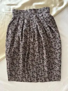 【美品】コクーン膝丈スカート