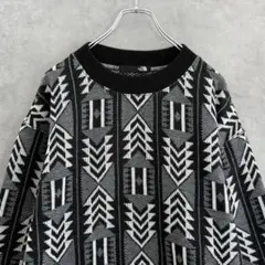THE NORTH FACE ノースフェイス ノルディック柄ニットセーター L