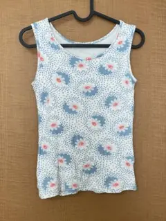 美品 フェリシモ タンクトップ 花柄 綿100%