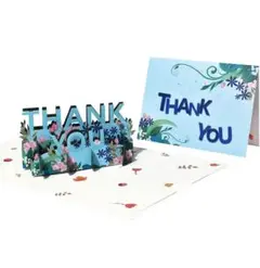ポップアップ ThankYouカード ありがとうカード 3D 手紙 感謝