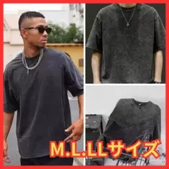 Tシャツ　ダークグレー　 オーバーサイズ 　アメカジ　ビンテージ　韓国