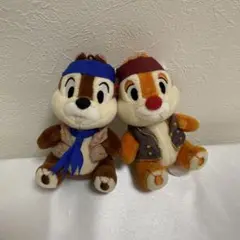 パイレーツ2019 チップとデールぬいぐるみバッジ　ディズニー