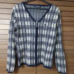 【BURBERRY】ニットジップアップカーディガン