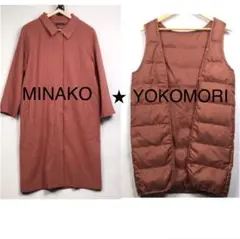 大きいサイズ MINAKO YOKOMORI ダウンライナー付き2wayコート