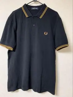 Fred Perry ポロシャツ ブラック キャラメル