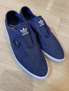 adidas ネイビー スリッポンスニーカー 24.5㎝