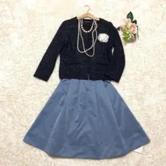 グリーンレーベル マーキュリーデュオ ノーカラー フォーマル セットアップ