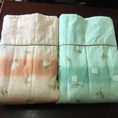 レトロ　安達瞳子　シングル　裏ガーゼ　肌布団　140x190cm ２枚セット