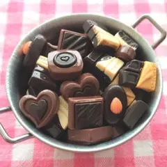 【273h】50個 デコパーツ ミニチュア チョコ ミニサイズ まとめ売り