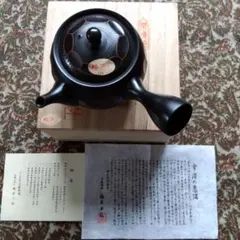 常滑焼急須 セラメッシュ ささめ茶こし 格子茶こし 黒泥六角面取朱急須