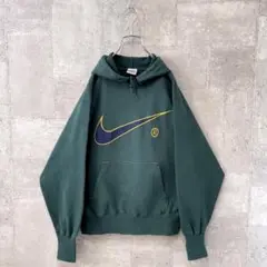 NIKE ナイキ vintage ロゴ スウェットパーカー グリーン